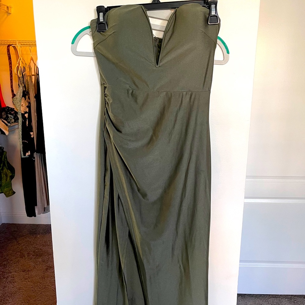 Olive maxi dress